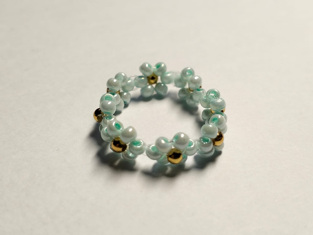 Beaded Flower Rings